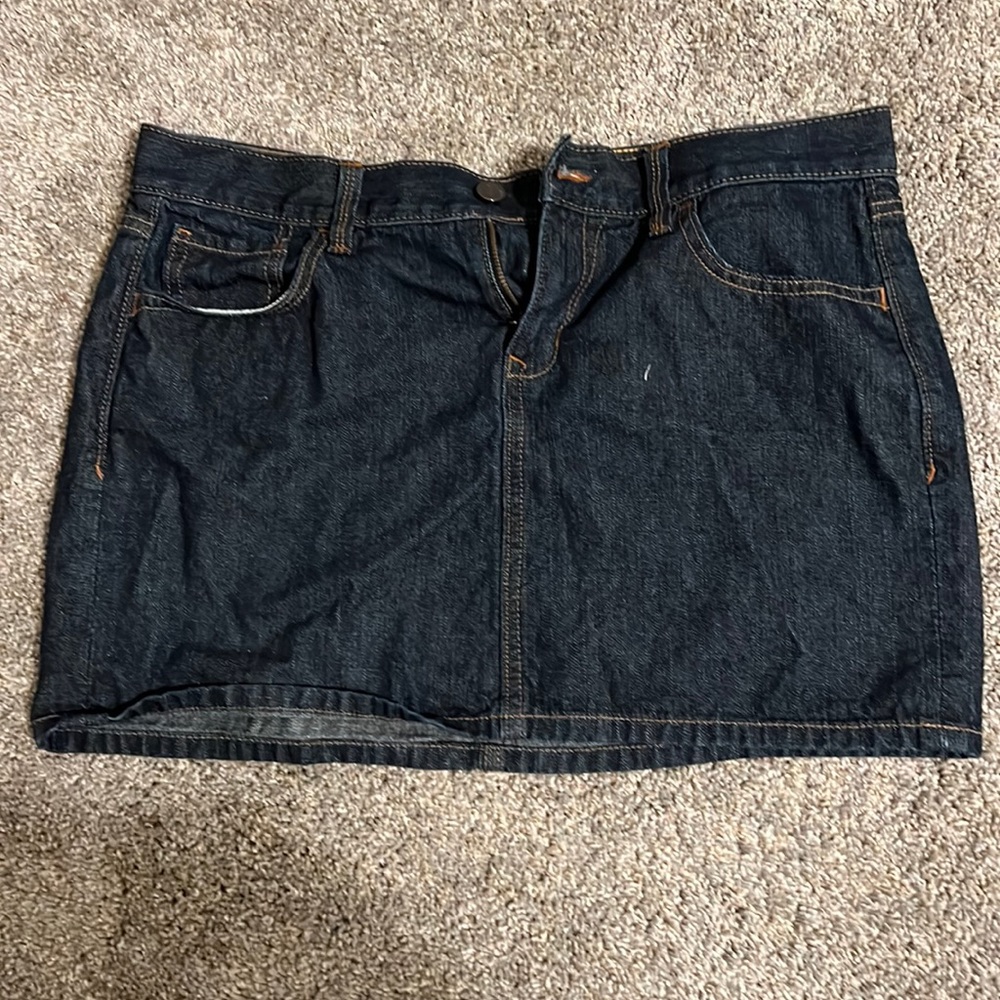 Denim mini skirt, size 8